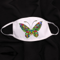 Предпазна маска за лице за многократна употреба с мандала пеперуда